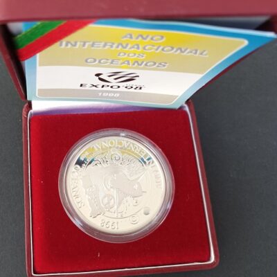 1998 – Moeda 1000$00 do ano Internacional dos Oceanos – Expo 98