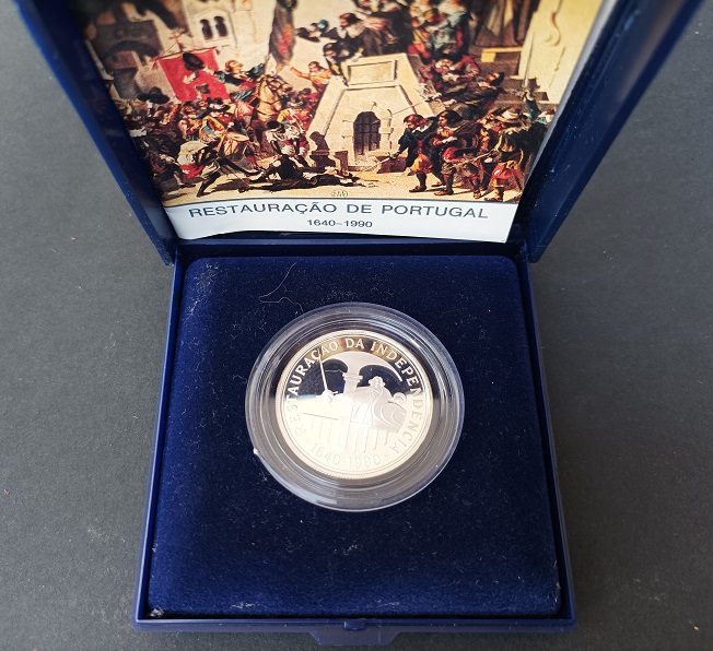1990 - Moeda 100$00 dos 350 Anos da Restauração da Independência de Portugal