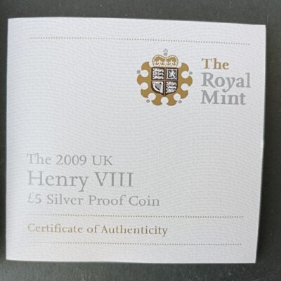 2009 – Moeda £5 de Henry VIII