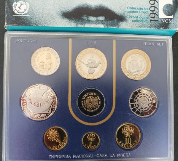 1999 - Moedas do 50.º Aniversário da UNICEF
