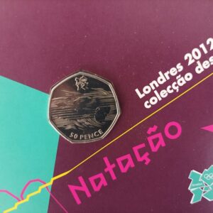 2012 - Moeda 50 pence dos Jogos Olímpicos de Londres - Natação