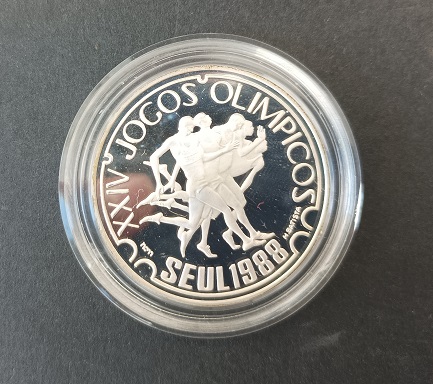 1988 - Moeda 250$00 Proof dos XXV Jogos Olímpicos de Seul