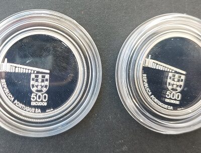 1999 – Moedas 500$00 do Retorno de Macau para a China