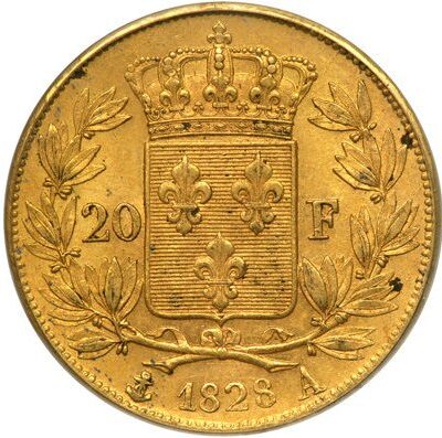 1828 – Charles X  Rei de França – Moeda em ouro