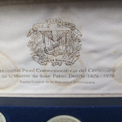 1976 – Moedas do Centenário da Morte de Juan Pablo Duarte