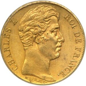 1828 - Charles X  Rei de França - Moeda em ouro