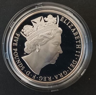 2015 – Moeda £5 da Rainha Elizabeth II