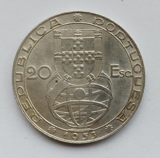 Moeda 20 escudos renovação Financeira