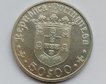 Moeda 50 escudos Pedro Alvares Cabral 1968