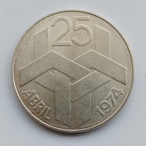 Moeda de 250 escudos, 25 abril 1974