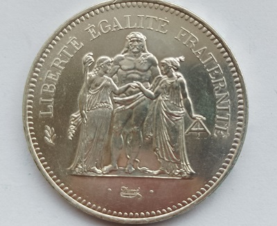1977 – Moeda 50 Francos Republica Francesa