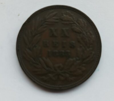 Moedas XX reis de 1883 e 1884