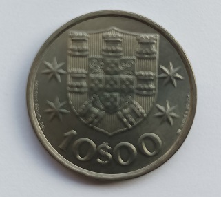 Moeda de 10 escudos de 1973