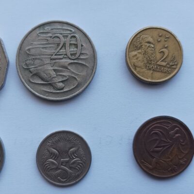 Lote de varias moedas da Austrália