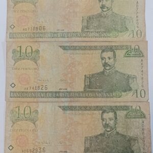 Notas de 10 Pesos - República Dominicana