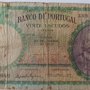 Nota de Vinte Escudos -  Chapa 6