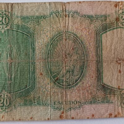 Nota de Vinte Escudos –  Chapa 6
