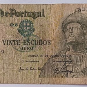 Nota de 20 escudos - Chapa 8