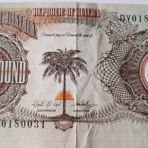 Nota One Pound - Bank of Biafra