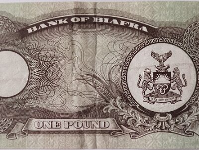 Nota One Pound – Bank of Biafra