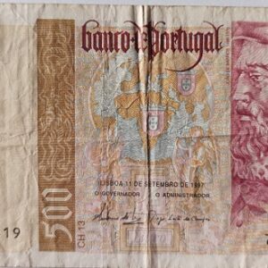 Nota 500 escudos - Chapa13
