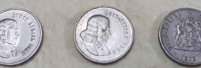 Moedas de 5c Africa do Sul
