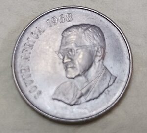 1968 - Moeda 50c - Africa do Sul