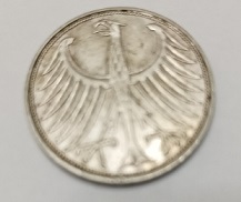 Moeda de 5 marcos 1960 – Alemanha