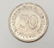 Moeda 50 Pfennig - Alemanha.