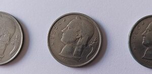 Moedas de 5 francos Belgas