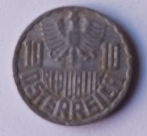 Moeda 10 groschen de 1963