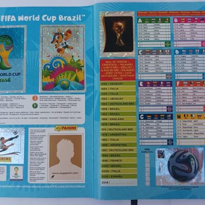 Caderneta completa de cromos Panini – 2014 FIFA World Cup Brasil