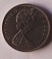 Moeda 5 cents 1974 do Canadá