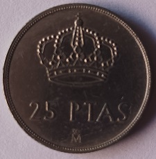 Moeda 25 pesetas de 1984
