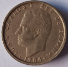 Moeda de 100 pesetas de 1984