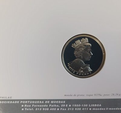 Moeda de 2002 “Coroa de 5 Libras” Reino Unido