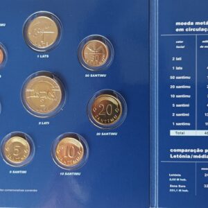 O arquivo monetário da europa - Moedas da Letónia