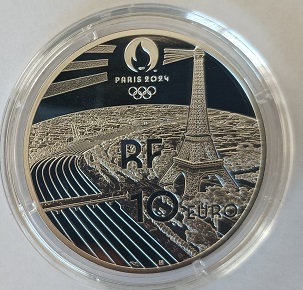 Moeda 10€ dos Jogos Olímpicos de Paris – Ciclismo de Pista