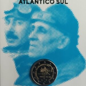 Moeda 2€ - Centenário da Travessia do Atlântico sul