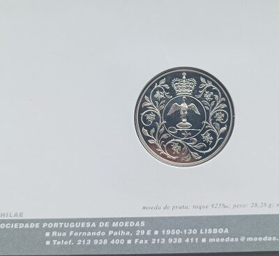 Moeda Histórica de 1977 “Coroa de Prata” Reino Unido