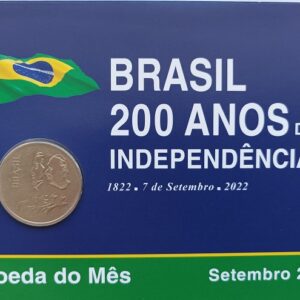 A moeda do mês - setembro 2022- 200 anos da independência do Brasil