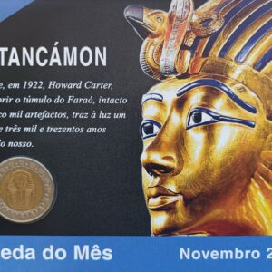 A moeda do mês - novembro 2022 - 100 anos TUTANCÁMON
