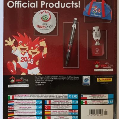 Caderneta completa de cromos Panini – Euro 2008 – Austria – Switzerland