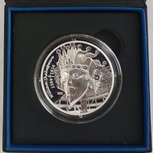 Moeda de 20€ - L´art de la plume - Shakespeare