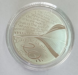 Moeda 20€ – ART DE LA PLUME – Dant Alighieri