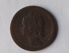 Moeda de 10 centavos de 1925