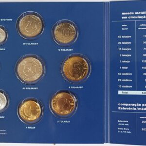 O arquivo monetário da europa - Moedas da Eslovénia