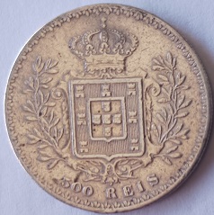 Moeda de 500 réis de 1891