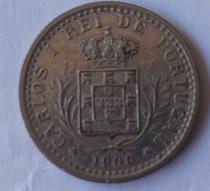 Moeda 100 réis de 1900