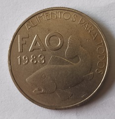 Moeda de 25 escudos FAO de 1983
